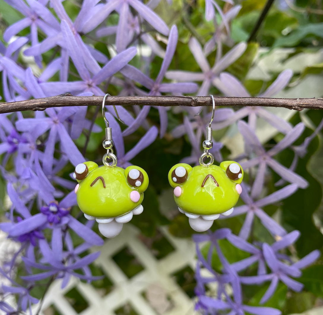 Frog Shroom Earrings