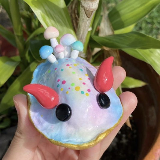 Rainbow Mushroom Slug Desk Fren